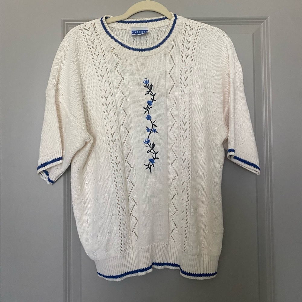 Vintage Capecod Sportwear Short Sleeve Sweater